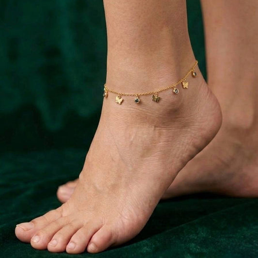 Gold-Toned Anklet AK48 (Only for one Leg)