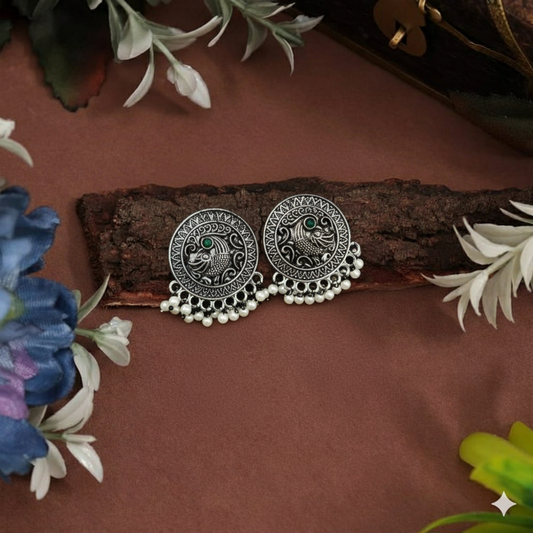 Oxidised Earrings E178