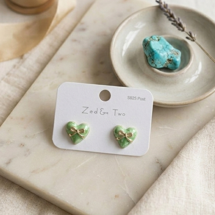 Korean-style enamel stud earrings E1103