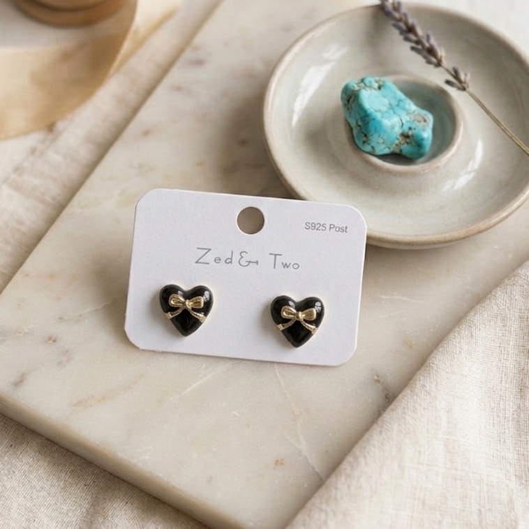 Korean-style enamel stud earrings E1103