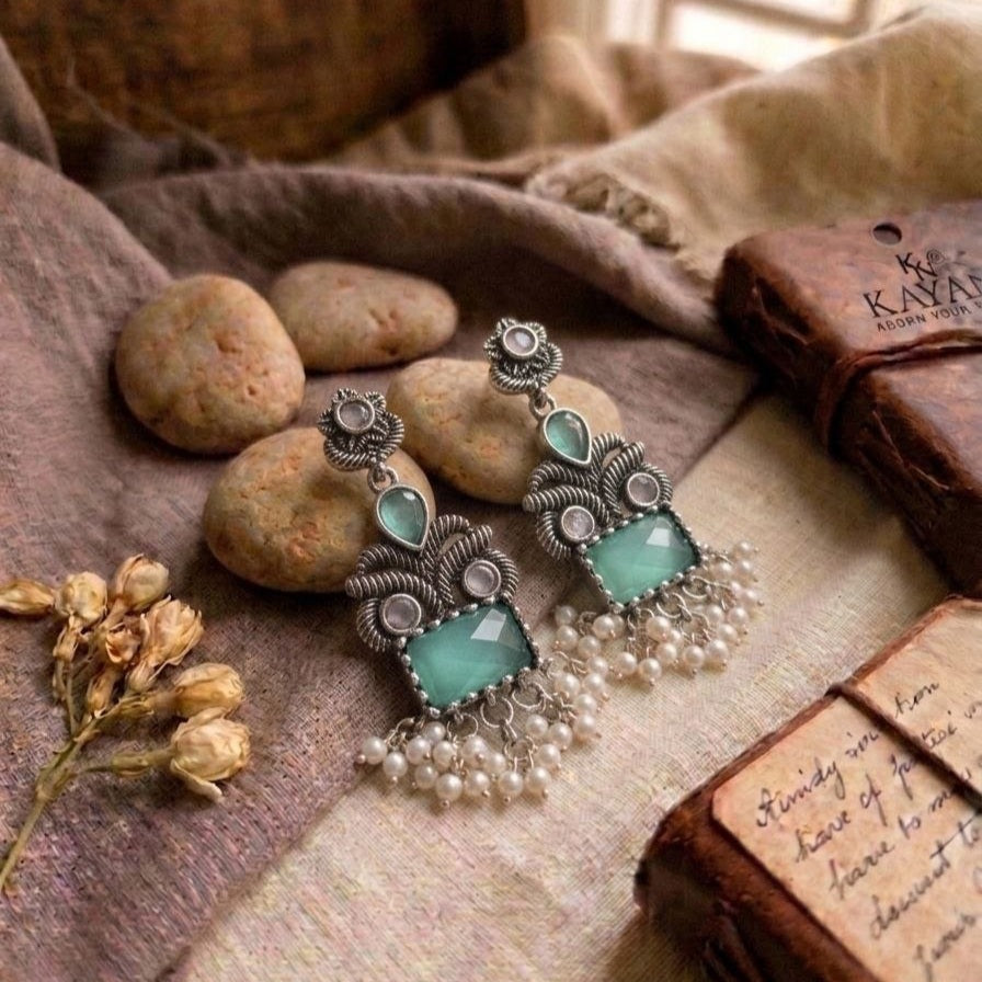 Oxidised Earrings E1159