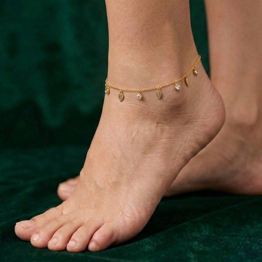 Gold-Toned Anklet AK47 (Only for one Leg)