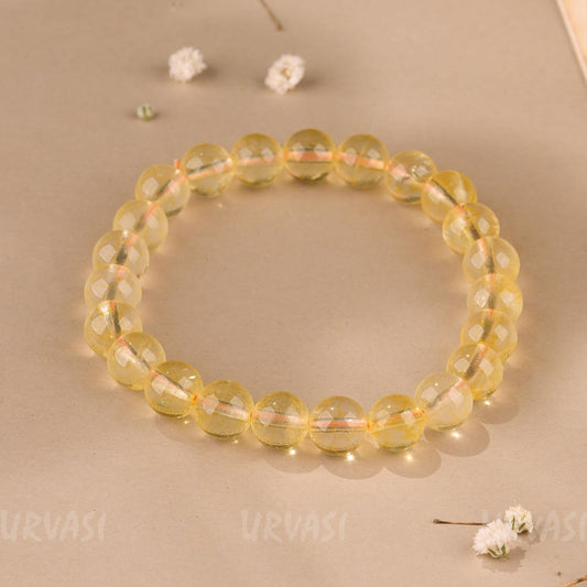 Hand-Made Natural yellow Citrine Crystal Bracelet BR112