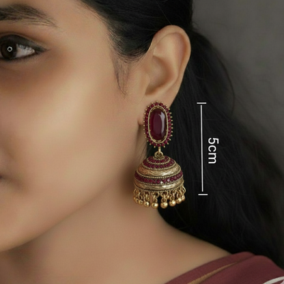 Oxidised Earrings E405