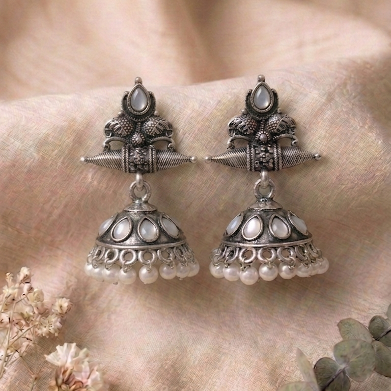 Oxidised Earrings E1194