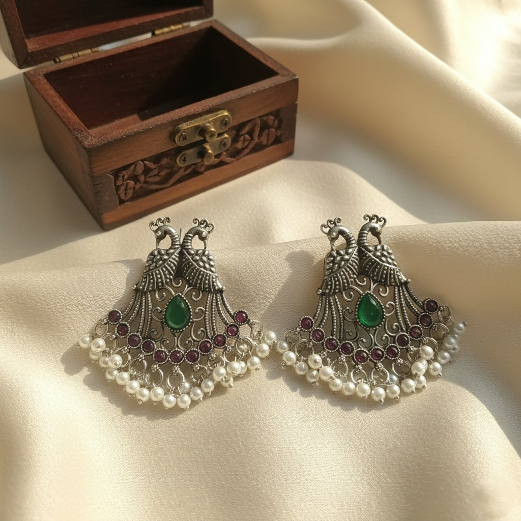 Oxidised Earrings E779