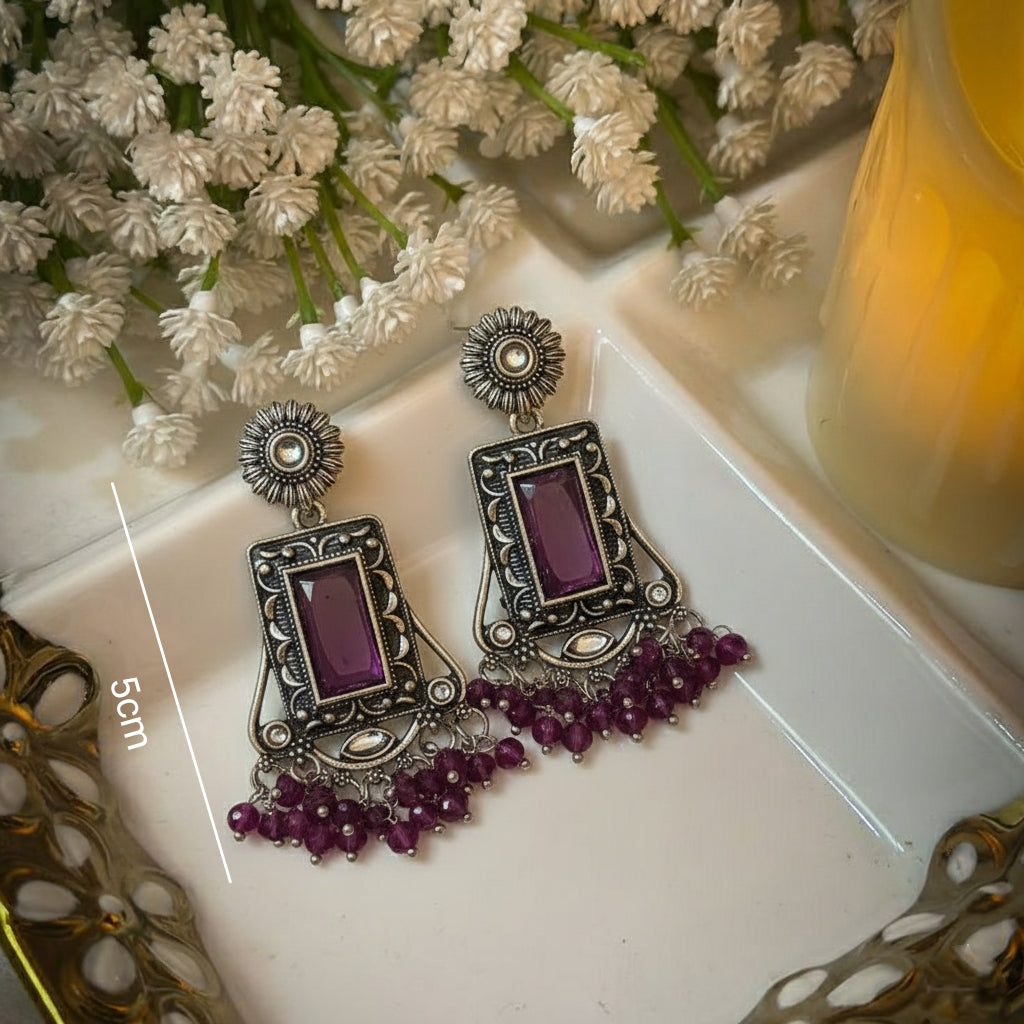Oxidised Earrings E782