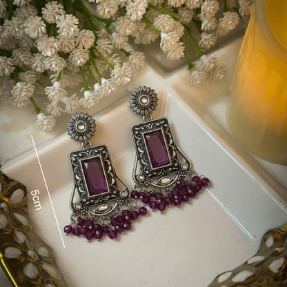 Oxidised Earrings E782