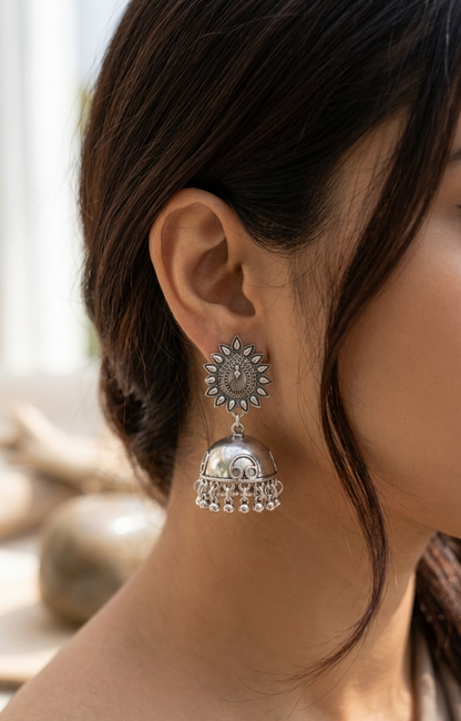 Oxidised Earrings E1198