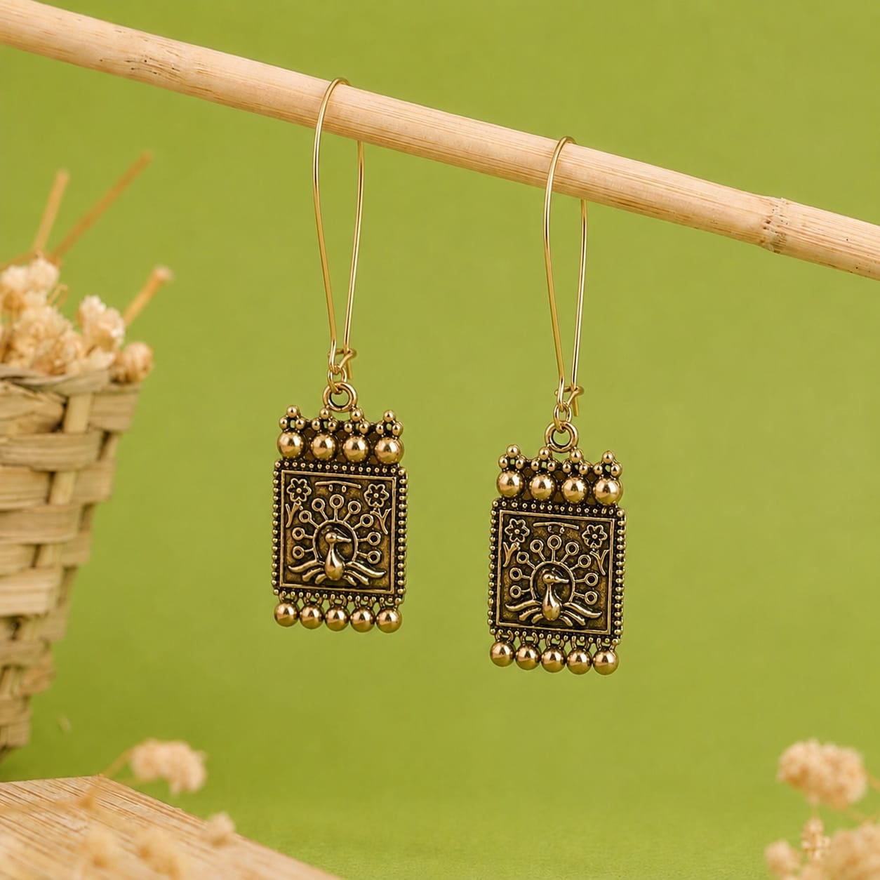 Long Hook Closure Hanging Earrings E1285