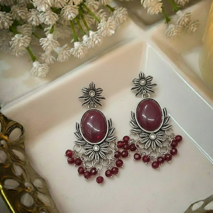 Oxidised Earrings E816