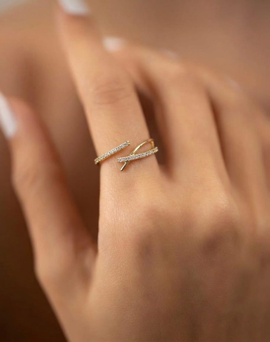 Finger Ring FR94[Anti-tarnished]