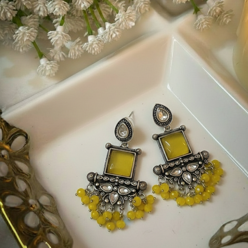 Oxidised Earrings E815