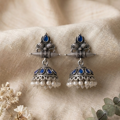 Oxidised Earrings E1194