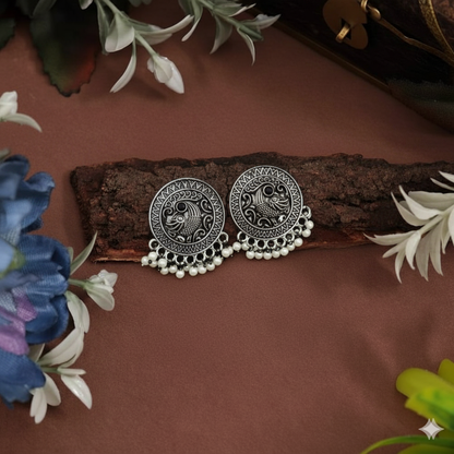 Oxidised Earrings E178