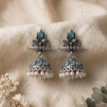 Oxidised Earrings E1194
