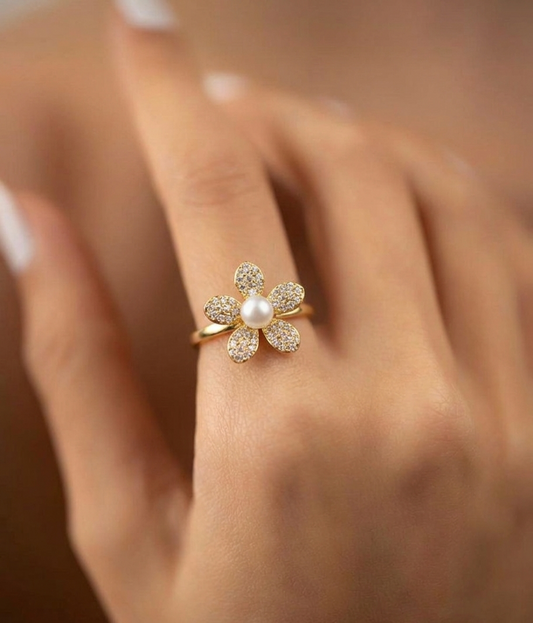 Finger Ring FR60 [Gold Toned]