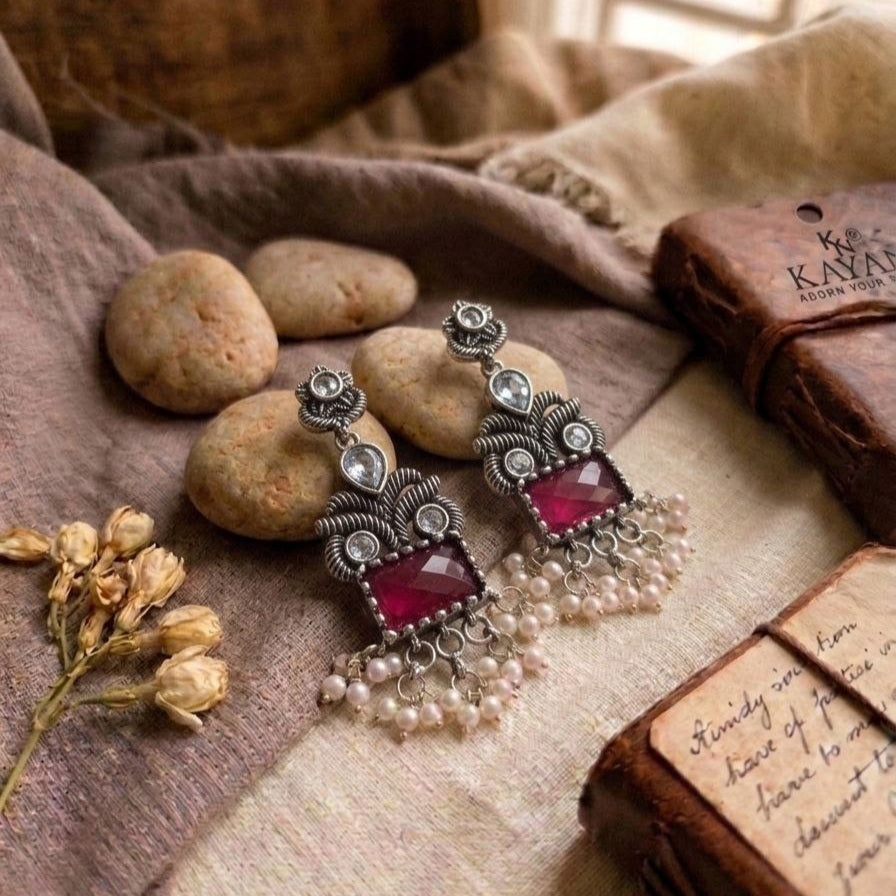 Oxidised Earrings E1159