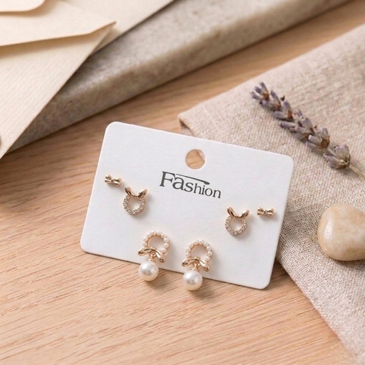 Stud Earrings E1126[Set of 3]