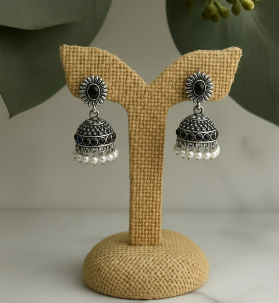 Oxidised Earrings E169